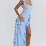 Lara - Vestido largo estilizado con abertura