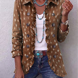 Simone | Chaqueta con Estampado de Patrón y Volantes