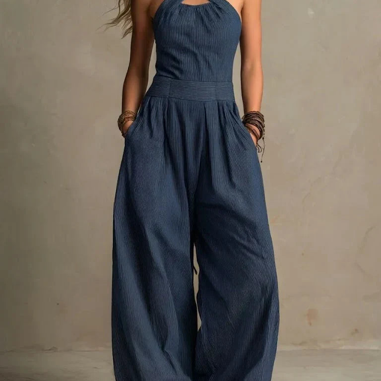 Adriana – Mono Elegante con Escote Cruzado