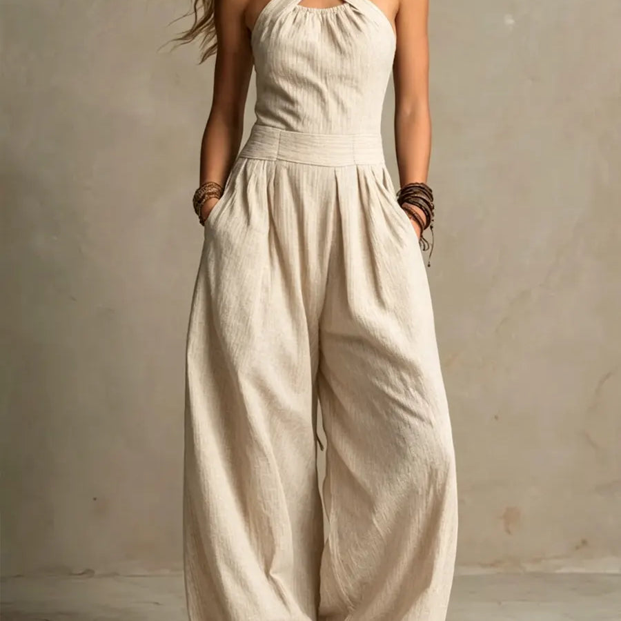 Adriana – Mono Elegante con Escote Cruzado