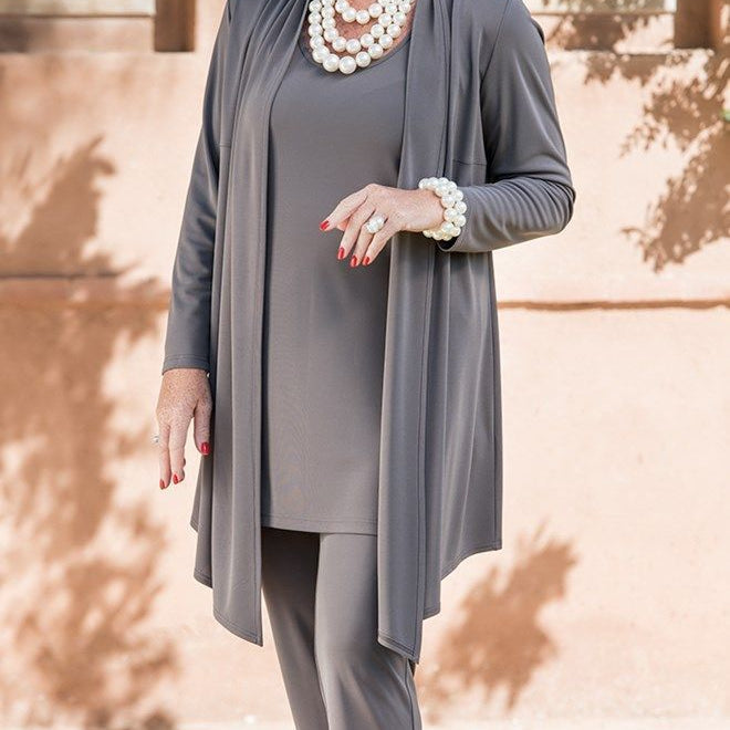 Rosy | Set: kardigan, top i pantalone