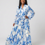 Manon | Maxikleid mit langen Ärmeln im floralen Design