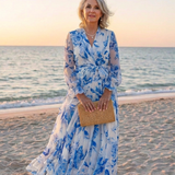 Manon | Maxikleid mit langen Ärmeln im floralen Design