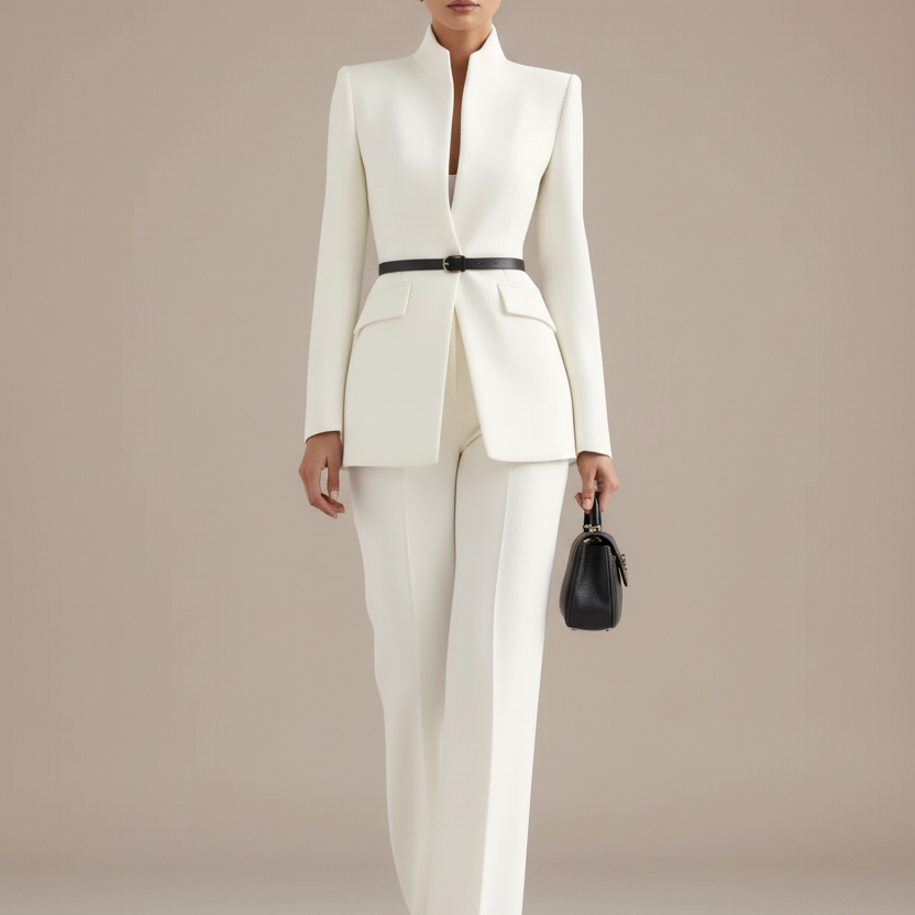 Georgina - Conjunto con blazer y pantalones palazzo