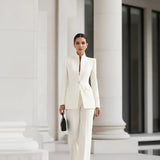 Georgina - Conjunto con blazer y pantalones palazzo