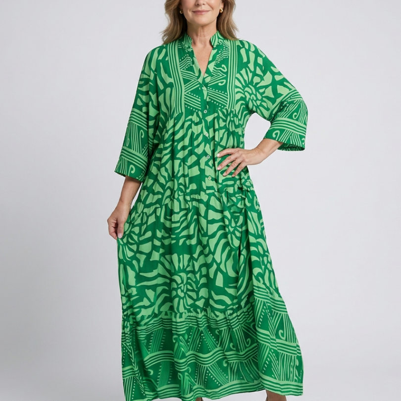 Amandine | Midi-Kleid mit Knöpfen