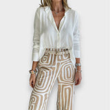 Aurora | Set eleganter Hosen mit Bluse und Gürtel