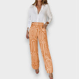 Aurora | Set eleganter Hosen mit Bluse und Gürtel