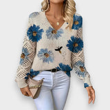 Carina | Suéter Floral Delicado