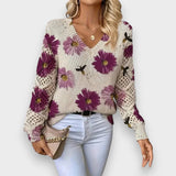 Carina | Suéter Floral Delicado