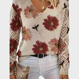 Carina | Suéter Floral Delicado