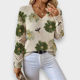 Carina | Suéter Floral Delicado