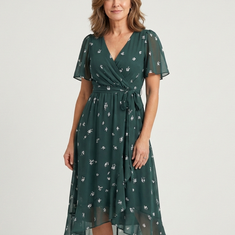 Chloé | Midi-Kleid mit abstraktem Muster