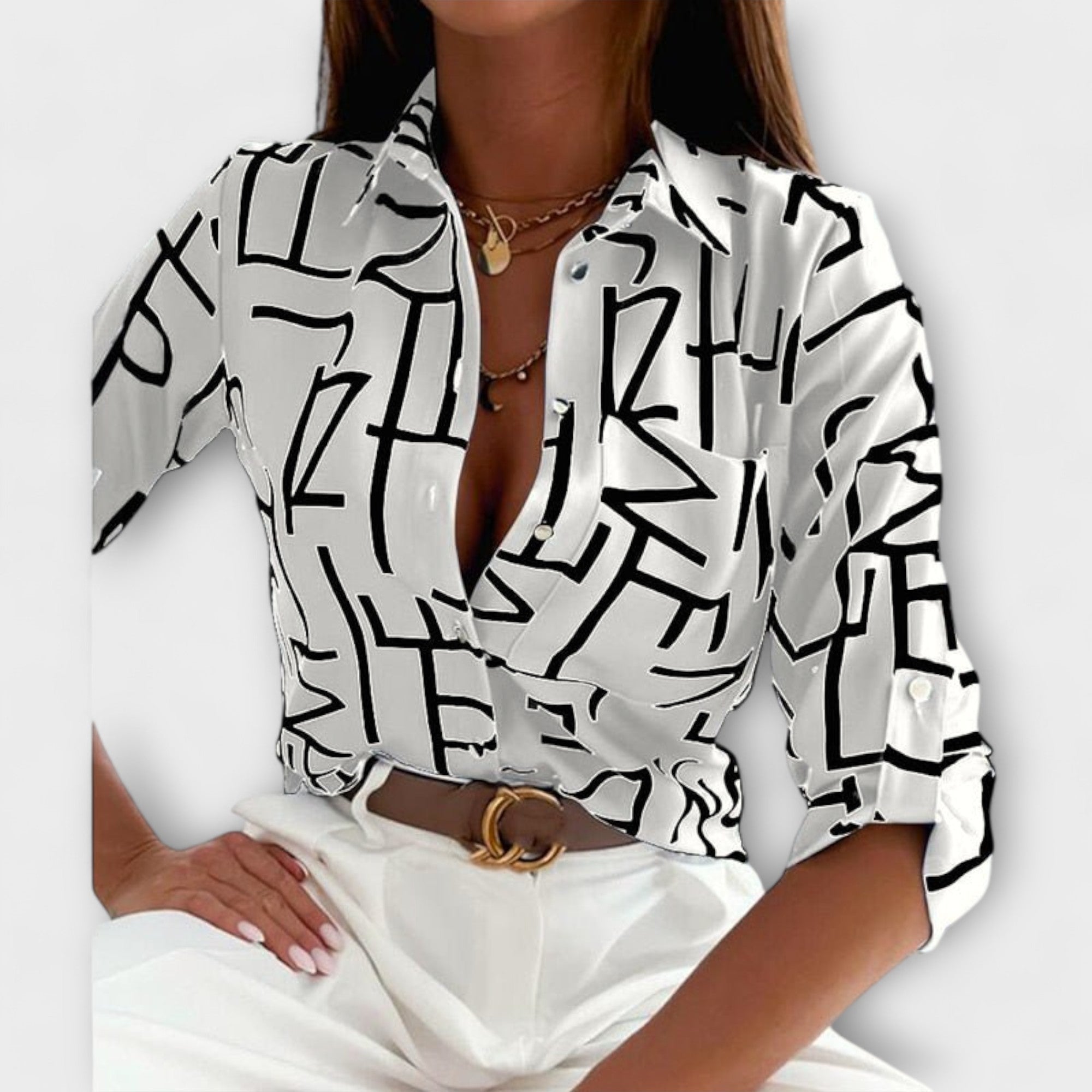 Romina - Klassische Bluse mit Kragen