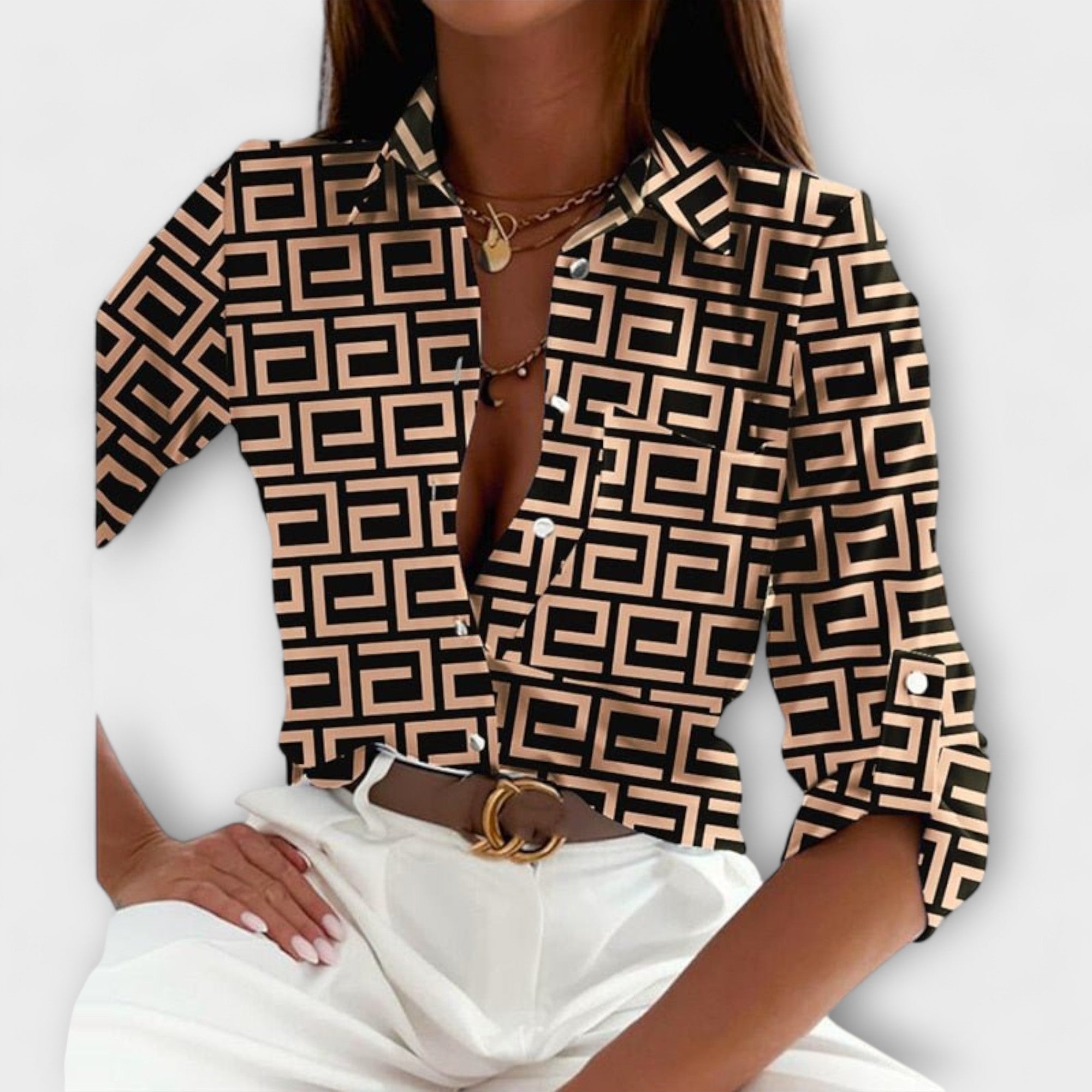 Romina - Klassische Bluse mit Kragen